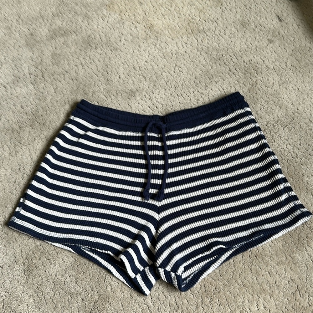 J Crew Striped Knit Shorts Size M Women’s